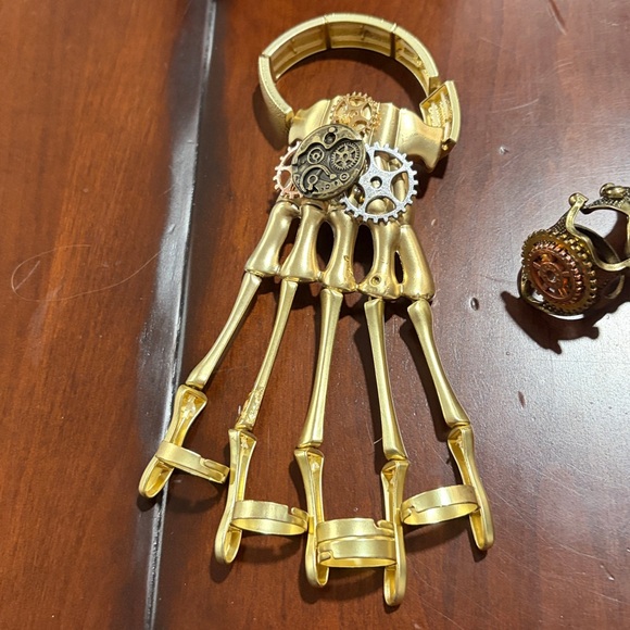 Steampunk Brown Hat with Goggles and Accessories - Picture 5 of 5